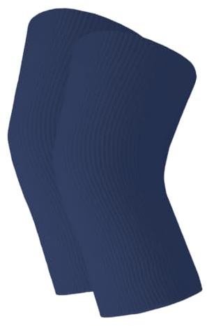 wobera ANGORA elasthisch gestrickte Gelenkwärmer ohne Nähte für Knie, Fußgelenk und Ellenbogen mit 45% Angora mit 45% Angora (Gr. XL, Farbe: marine)