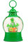 PestiLite St. Patricks Day Schneekugel mit Kleeblatt-Zwergen für St. Patricks Day, Dekoration, 6-Stunden-Timer, USB/batteriebetrieben, St. Patricks-Day-Dekoration für Zuhause, drinnen und draußen und
