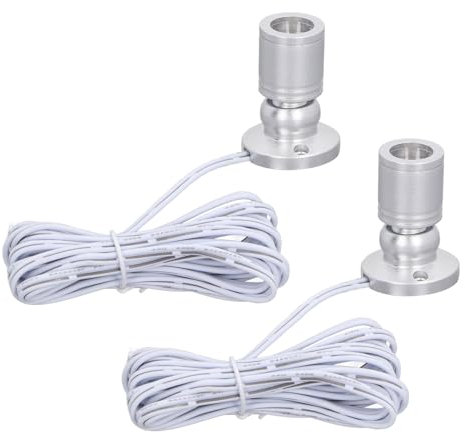 Mini-Spot-Leuchten mit Dimmer, Kleiner Strahler, Kleines LED-Spot-Licht, 5 V USB-betrieben, Spot-Licht für den Innenbereich, Schmuckschrank, Veranda (Weiße Beleuchtung)
