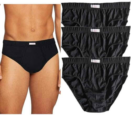 Slip Uomo in Puro Cotone Jersey Premium Traspirante Prodotte in Italia Anallergiche Testate Contro i Cattivi odori Made in Italy 12/6/3 Pezzi (XL, 3pz Nero)