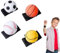 Quixotical 4 Stücke Wrist Rebound Balls, Balls mit Schnur, Handgelenk Return Ball, Springball ReturnBall, Gummi Rebound Ball, für Kinder Erwachsene Handgelenksübungen