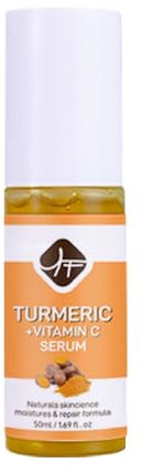 Turmeric Face Serum + Vitamin C Serum, Skin Brightening Serum with Vitamin C & Turmeric Cleanses Skin, Minimizes Pores, Anti-Aging Face Moisturizer for Skin Care