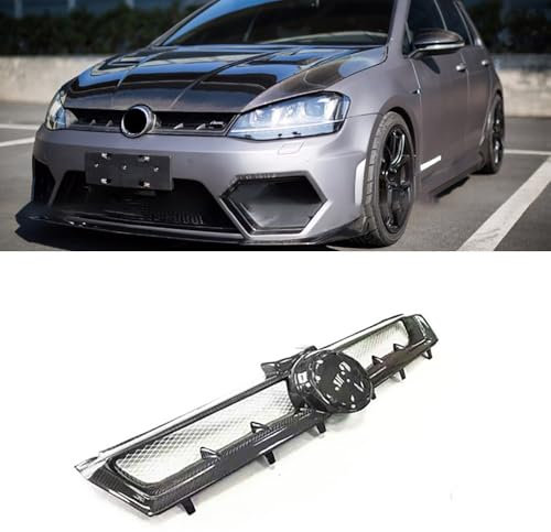 ztpato Griglie Anteriori Griglie radiatori,per Golf 7 Fibra di Carbonio Paraurti Anteriore Griglie Griglia Radiatore Accessori