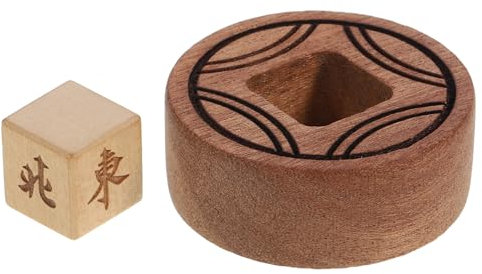 ibasenice Mahjong Würfelspiel Aus Holz Mahjong Windrichtungswürfel Für Partys Bars Und Spieleabende Robustes Spielzubehör Für Unvergessliche Spieleabende