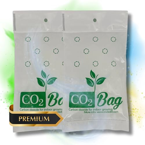 TronicXL CO2 Bag Blüte Booster Grow Bags für Growbox Blütephase kohlendioxid-tüte für Pflanzen Zelt Zubehör Eigenanbau Grower (2 Stück)