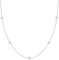 CASSIECA Collier Zircon Femme Collier Argent Ras du Cou Collier Chaine Acier Inoxydable Femme Choker Collier Simples Collier Ras du Cou CZ pour Femme Bijoux