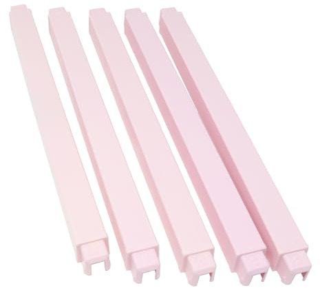 Replacement Parts for Barbie Doll Dreamhouse Doll House Playset HMX10 - Replacement Set of 5 Five Pink Columns