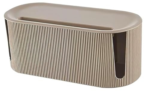 Caja Para Cables, Caja Organizadora Cables, Caja de Almacenamiento de Cable, Kabel Organizer, Kabel Box, Kabel Organizer Box, Organizador para Caja de gestión de Cables (Grün) (Color del té con leche)