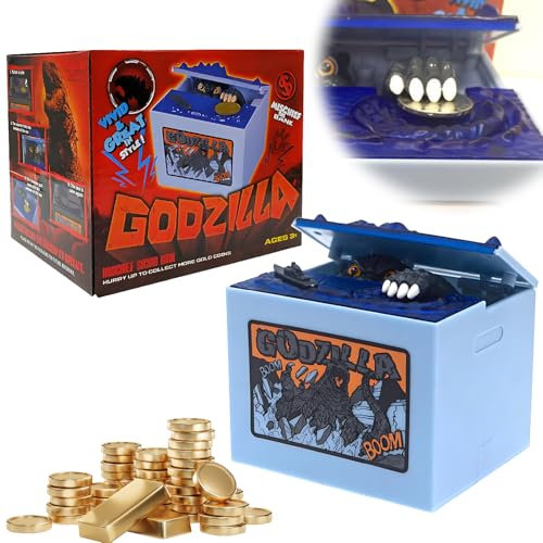 Aohcae Elektronische Spardose Godzilla, Große Elektronische Spardose Kinder Godzilla Spielzeug für Dekoration des Kinderzimmers, Geschenk, Spielzeug