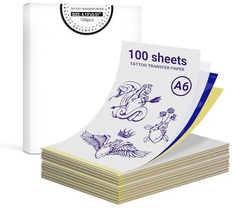 ORGBRO X8 Tattoo-Transferpapier, 4-lagiges Thermoschablonenpapier