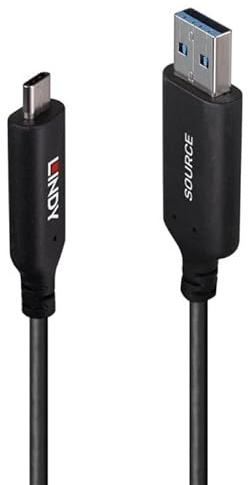 LINDY 43396 25m USB 3.2 5Gbit/s Typ A an C Hybridkabel