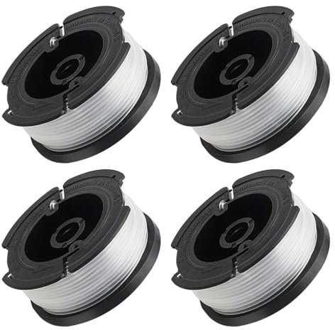 4 Pcs Strimmer Spool for Black and Decker, 30ft Strimmer Wire Refills Nylon, Line 1.6mm Diameter Spool Line Replacement for AF100 GL400/A6485/ST5530-GB/GLC3630L20-GB/STC1820PC-GB/BESTA525-530