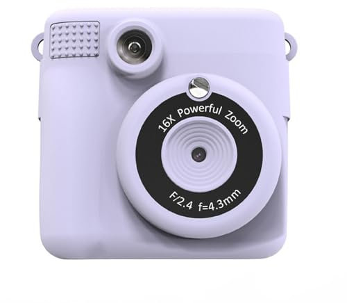 KEXIAO Kids Instants Print Digital Camera with 32G Card 3 Paper Rolls & Color Pen for Creative Children Aged 6 12