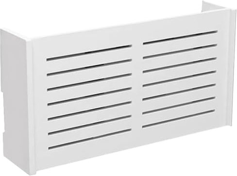 JZLEJC 15x4x8'' Router Box, Plastic Flip Cover WiFi Hider, No Punching Waterproof Storage with Strong Load-Bearing for Home Office