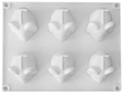 6-Cavity Mouse Silicone Mould Fondant Chocolate Mold Mousse Cake Baking Tools
