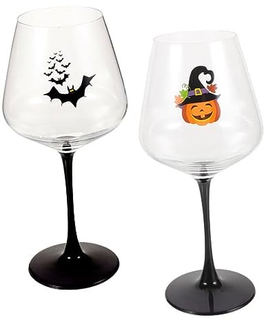 STOBAZA 2 Pezzi Bicchieri Halloween Design e Calici in per Feste e Celebrazioni Decorazione Originale per Tavola