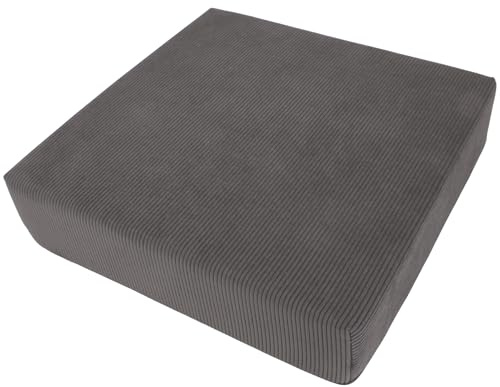 Alphadeco Premium Line Arivia - Sitzkissen - Hochwertiger Möbelstoff - Kaltschaum - Waschbar - Aufstehhilfe - Bodenkissen (Anthrazit, 40x40x10cm)