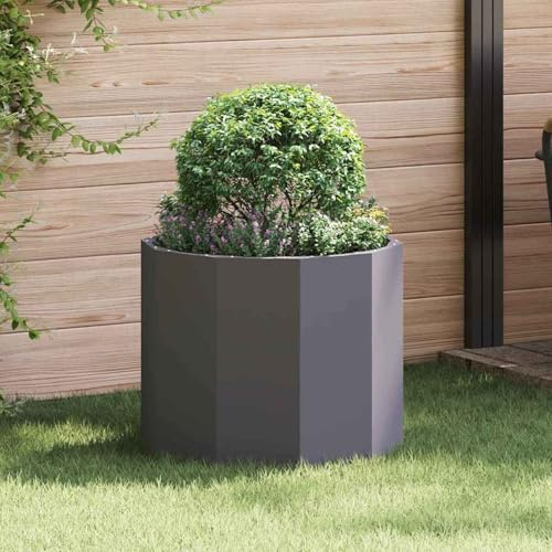 Swpsd Planter Black 60 x 60 x 50 cm Steel flowerpot Model883759