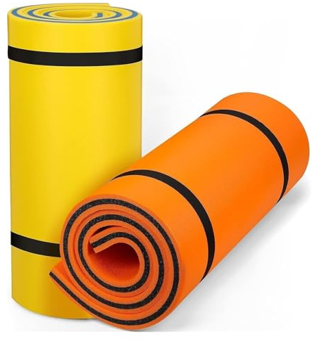 bouées de Piscine, Matelas Flottant en Mousse for Adultes, Matelas épais for Piscine, lac, mer(Yellow)