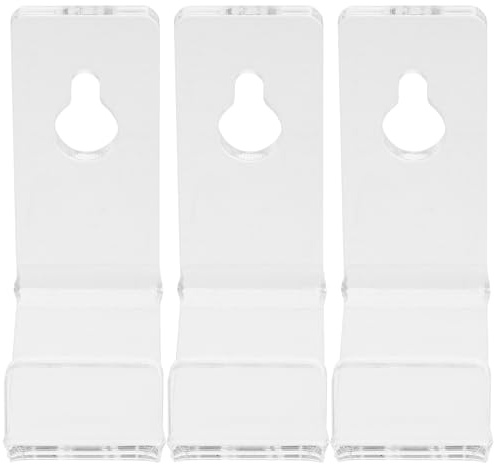 MUELODSIC Supports Muraux en Acrylique Transparents pour Disques Vinyles, 12 Pièces, Porte-disques Polyvalent pour Vinyles, Magazines et Cadres Photo, Étagère Murale Décorative pour Maison