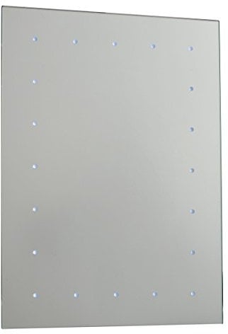 TOBA Modern Illuminated Battery Powered LED Push Switch Bathroom Wall Mirror Light IP44 Rated