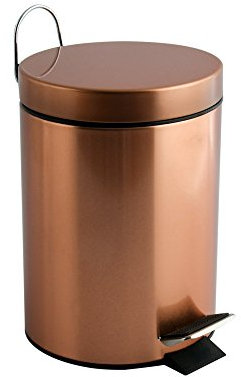 MSV - Papelera con pedal (acero HANS 3L, efecto cobre
