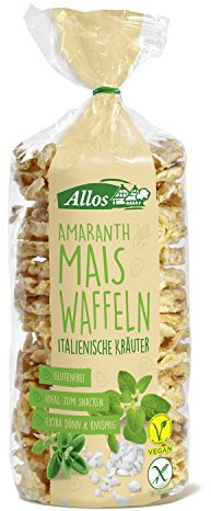 Allos Amaranth Maiswaffeln italienische Kräuter, 100 g