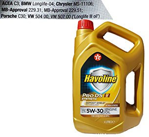 4L Texaco Havoline ProDS V 5W30 Motoröl Vollsythetisch BMW Mercedes VW Chrysler