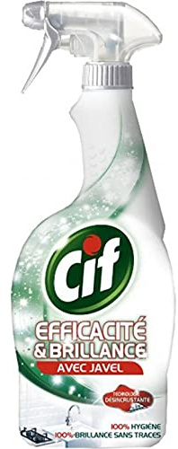 Cif Spray Efficacité et Brillance avec Javel 750ml (Lot de 4)