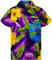 King Kameha Funky Chemise-Hawaienne, Manche-Courte, Big-Flower, Violet, M