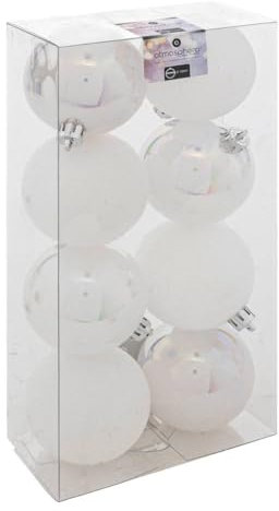 FEERIC CHRISTMAS Christbaumkugeln Colorama de Noël 8er-Set aus Kunststoff D 7 cm