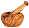 Mortier en bois d'olivier - Hauteur : 6 cm