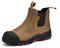 SAFEYEAR - Stivali da lavoro di sicurezza resistenti all'acqua, certificati CE, 8025 Free Sock S3 Site scarpe di sicurezza con peso leggero, Marrone