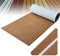 1pc 240*90*0.6cm EVA-Schaum Faux Teak Boat Decking Sheet rutschfeste Matte selbstklebende Marine Bodenbelag Teppich für Boote Yachten Schiffsdecks Schnellboote Surfbretter (Hellbraun über Weiß)