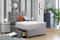 Divan Beds Deals | Grey Linen Look Divan King Size Bed with 20” Cube Headboard | King Size Bed with Mattress Included Spring Memory Foam Mattress | Divan Bed with 2 Storage Drawers