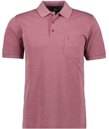 RAGMAN Herren Softknit-Polo mit Brusttasche, Kurzarm Vintage Rot-434, XL
