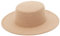 GEMVIE Fedora Hut mit Breite Krempe Damen Herren Wolle Filzhut Flache Kirche Derby Hut M Kamel