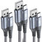 sweguard Cable USB C [3Pack 1M+2M+3 m] 3.1A Cargador USB Tipo C Carga Rápida y Sincronización de Datos para i phone 16 15 Pro Max,Samsung S24/S23/S22/S21/S20/S10/Note 20,A72 A71, Hua wei, Xiaomi,LG