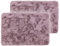 Schöner Wohnen Kollektion Badezimmerteppich 67x110 cm 2er Set – sehr Flauschige Badematte Rose – Deko Badezimmer Matte waschbar und rutschfest
