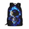 POLERO Kinderrucksack Schultasche Kindergarten Vorschultasche Kleinkind Reisetasche Totenkopf Print Design, Totenkopf Blau, Einheitsgröße