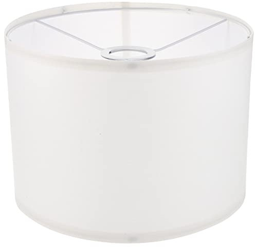 Beaupretty Trommel Lampenschirm E27 Stoff Lichtschirm Tonnen Lampenschirm Wand Kronleuchter Lampenschirm Lichtabdeckung Für Schlafzimmer Wohnzimmer Küche Restaurant Hotel Pendelleuchte Weiß