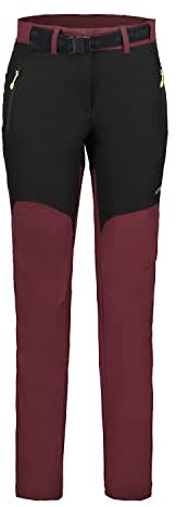 Icepeak Wanderhose Bainville für Damen Wasserabweisend und 4-Wege-Stretch Material, Farbe:Weinrot, Größe:46