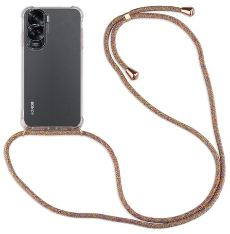 betterfon Hülle Kompatibel mit Honor 90 Lite | Handykette Smartphone Halskette Hülle mit Band | Handyhülle mit Kordel zum Umhängen Kompatibel für 90 Lite | Rainbow