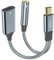 USB C to 3.5mm Jack and Charger Adapter，2 in 1 Type C to Aux and Charger Splitter with PD 60W Fast Charging and Data Transfer，Type C to Jack Aux Headphone Dongle for iPhone 16/15 Pro,iPad Pro,Huawei