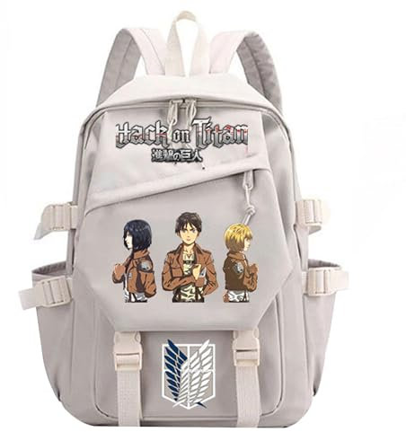 westtrend Anime Attack On Titan Studenten Schulranzen Attack On Titan Freizeit Große Kapazität Umhängetasche Computertasche Outdoor Traveling Rucksack
