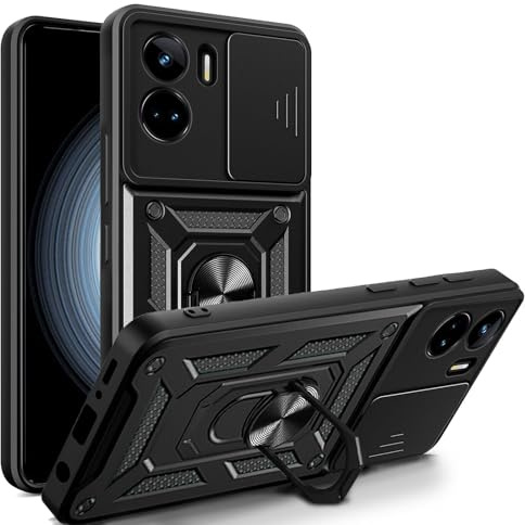 betterfon Handyhülle für Honor 90 Lite | Stoßfest & Kratzfest | Mit Kameraschutz, Anti-Fingerabdruck & robustem Panzerschutz-Design | Schwarz