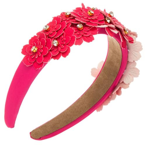 scicent Haarband Kosmetik Strass-Stirnbänder Glitzernd mit Kristall-Glitzer Modisch Kopfhände Gepolstert Breiter Karneval Haarreifen Frauen Mädchen Boho Haarschmuck Hochzeit - 25909