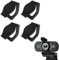 LEEQBCR 4 Stück USB-Webcam-Abdeckung, Datenschutz-Webcam-Abdeckung, stark haftende Objektiv-Schutzabdeckung, schützen die Privatsphäre und Sicherheit der HD-Webcam