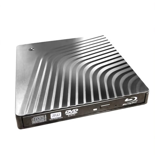 Unidad externa portátil 2 en 1 USB-C de Blu-Ray y reproductor de DVD, para HP Spectre Envy X360 14 16 15 13 17 i7 convertible Windows Ultrabook portátil, 6 x 3D BD películas lector de discos CD/DVD+-R