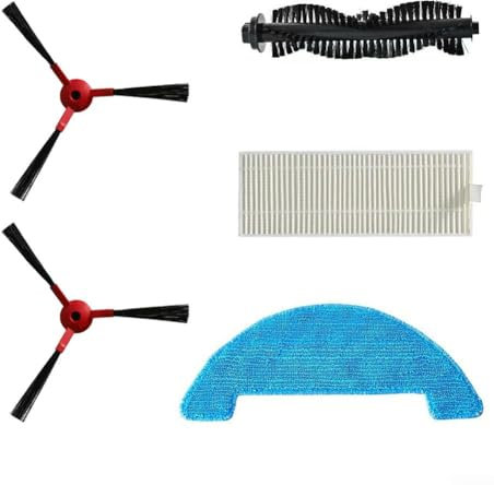 Feegow Pièces de rechange pour aspirateur Smartai G50/pour robot aspirateur 360 C50, brosse principale, brosse latérale, serpillère, ensemble d'accessoires pour aspirateur